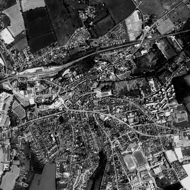 Vue aérienne de L’Aigle