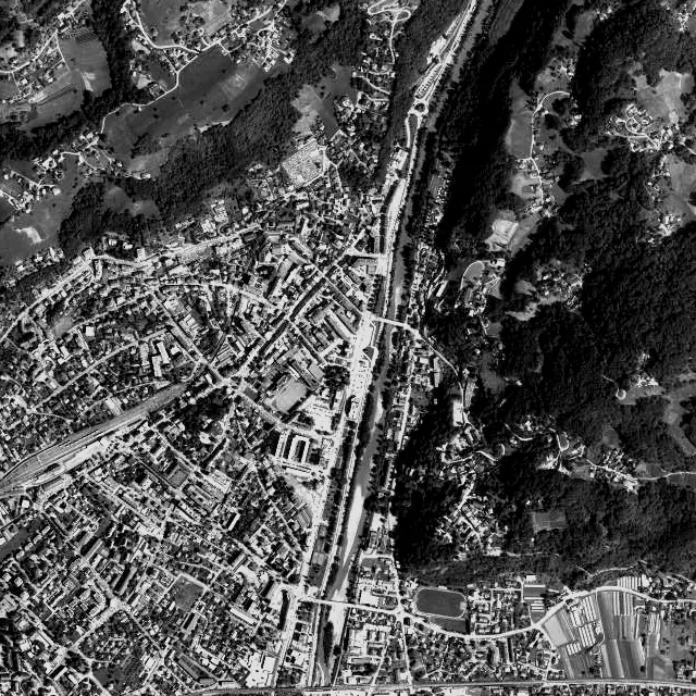 Vue aérienne d’Albertville