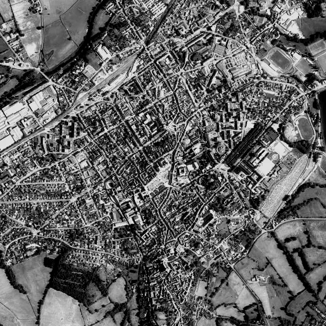 Vue aérienne d’Autun