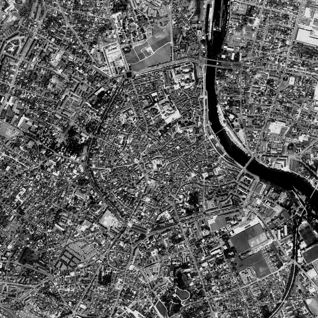 Vue aérienne d’Auxerre
