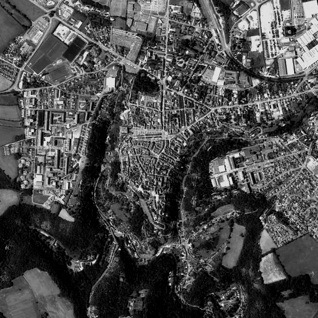 Vue aérienne d’Avallon