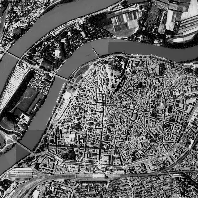Vue aérienne d’Avignon