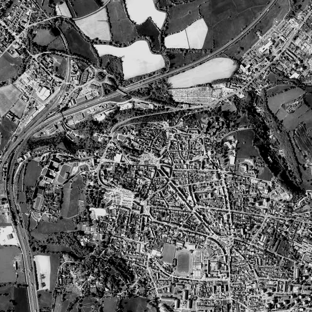 Vue aérienne d’Avranches
