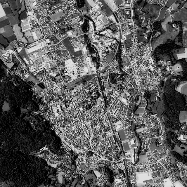 Vue aérienne de Bagnères-de-Bigorre