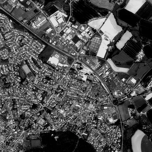 Vue aérienne de Beaupréau-en-Mauges