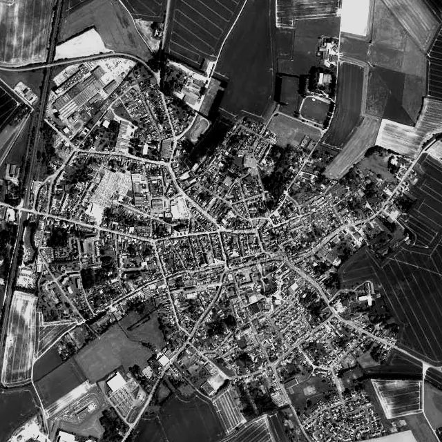 Vue aérienne de Bohain-en-Vermandois