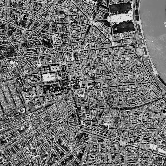 Vue aérienne de Bordeaux