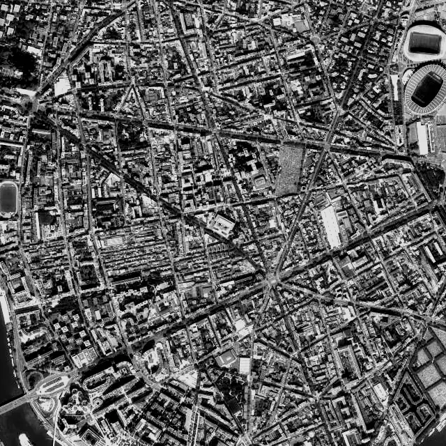 Vue aérienne de Boulogne-Billancourt