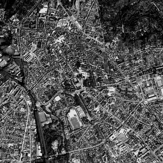 Vue aérienne de Bourges