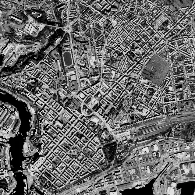 Vue aérienne de Brest