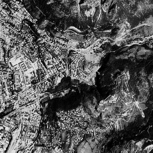 Vue aérienne de Briançon