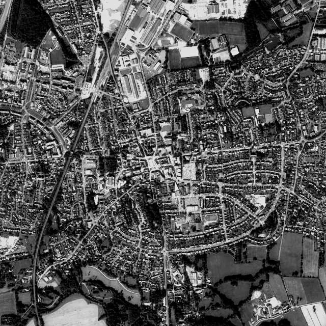 Vue aérienne de Bruz