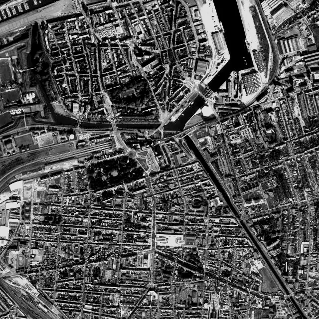 Vue aérienne de Calais