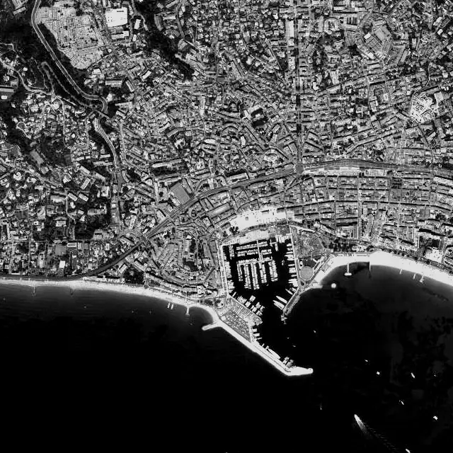 Vue aérienne de Cannes