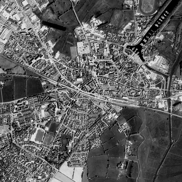 Vue aérienne de Carentan-les-Marais