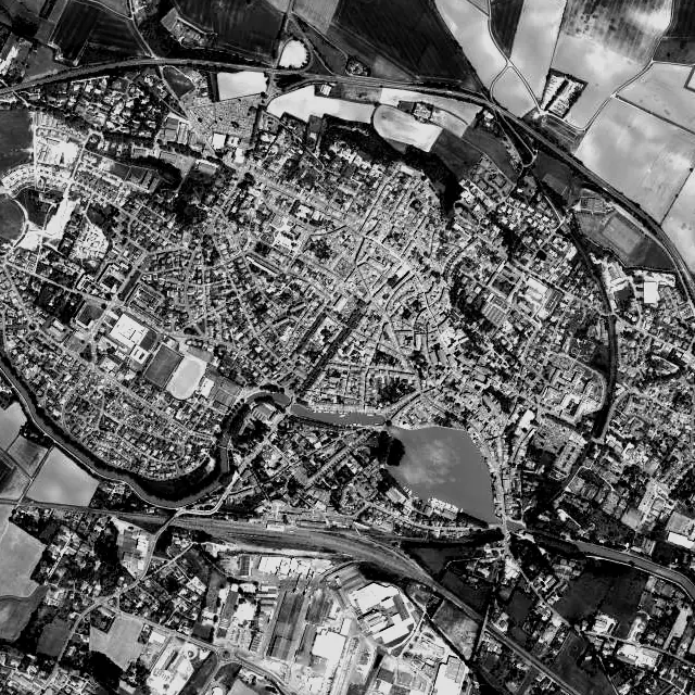 Vue aérienne de Castelnaudary
