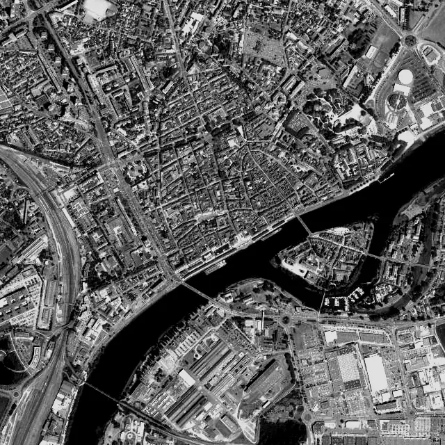 Vue aérienne de Chalon-sur-Saône