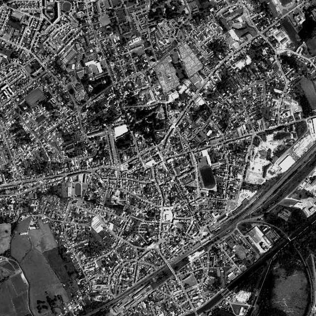 Vue aérienne de Chauny