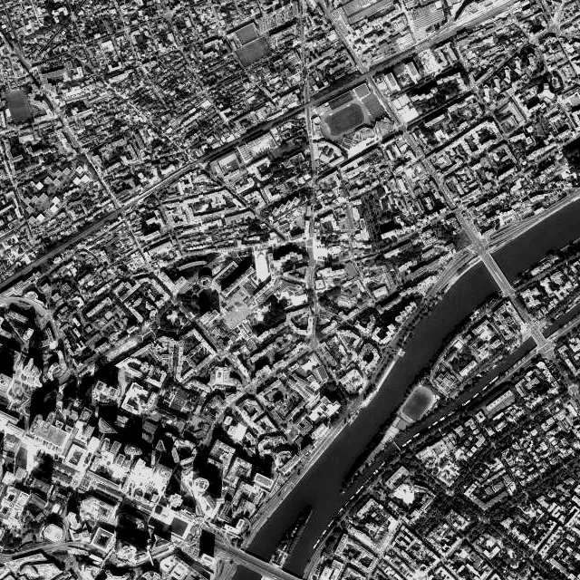 Vue aérienne de Courbevoie