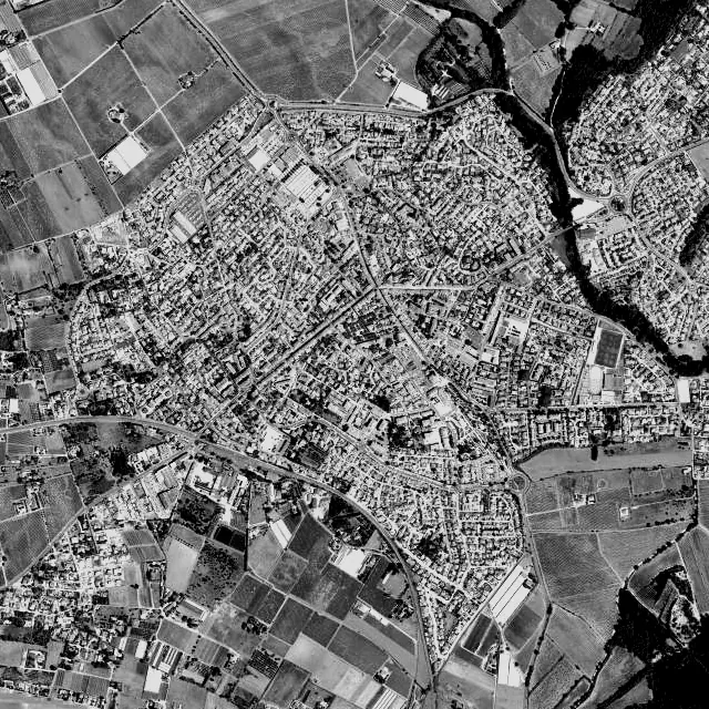 Vue aérienne de La Crau