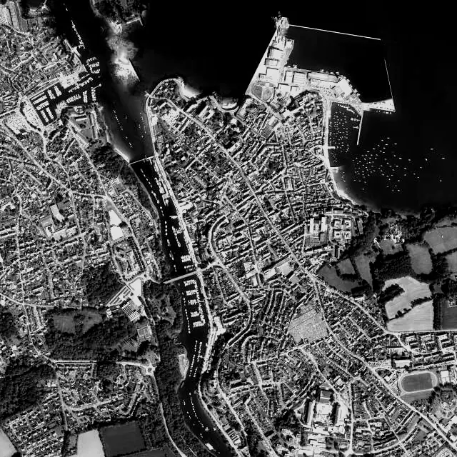 Vue aérienne de Douarnenez