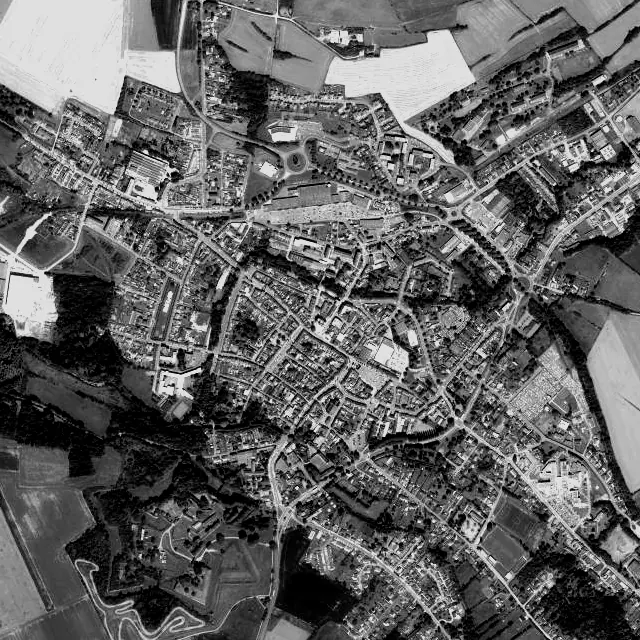 Vue aérienne de Doullens