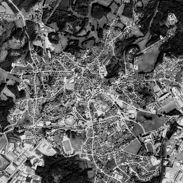 Vue aérienne d’Égletons