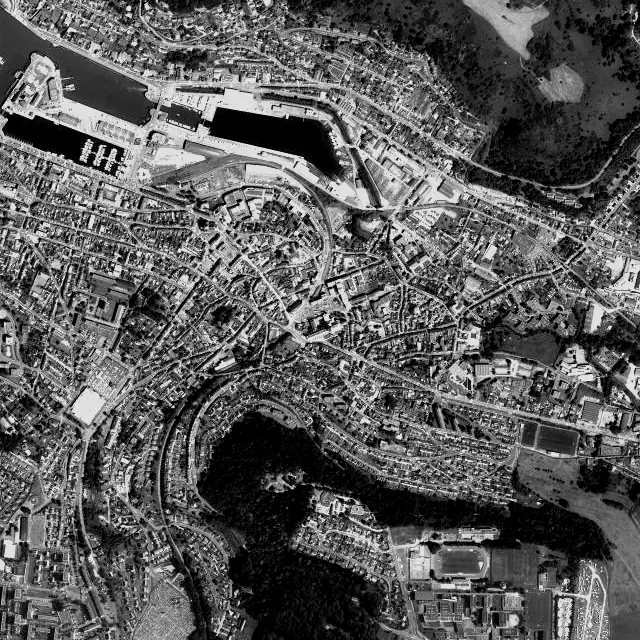 Vue aérienne de Fécamp