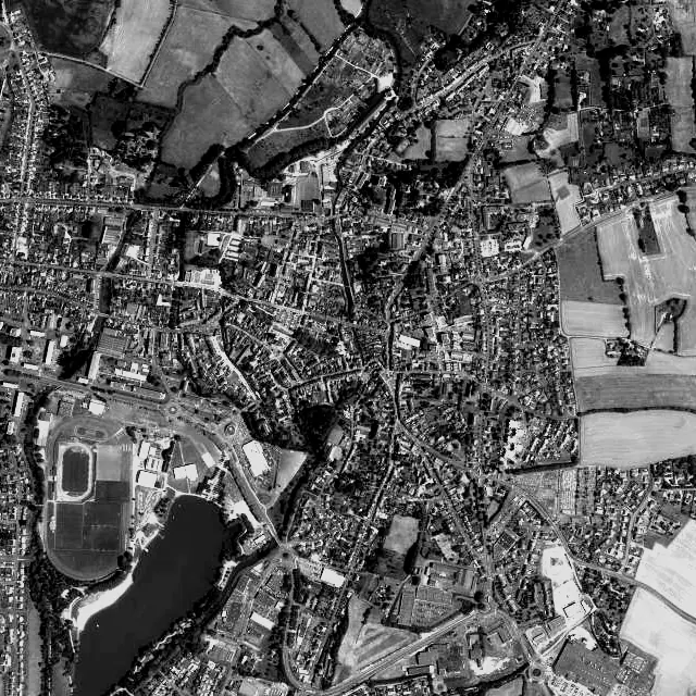 Vue aérienne de La Ferté-Bernard