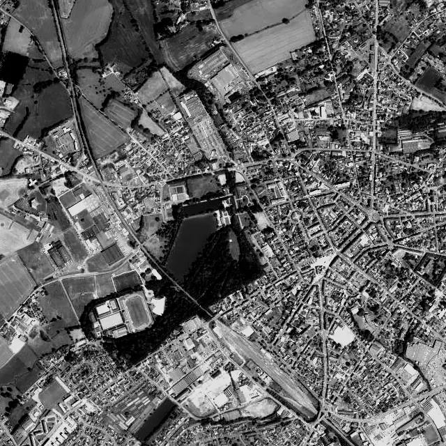 Vue aérienne de Flers