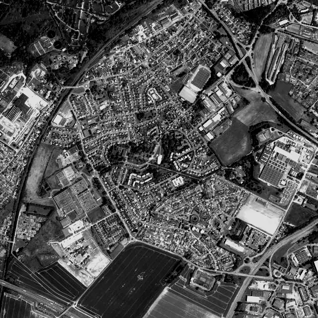 Vue aérienne de Gauchy