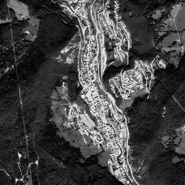 Vue aérienne de Hauts de Bienne