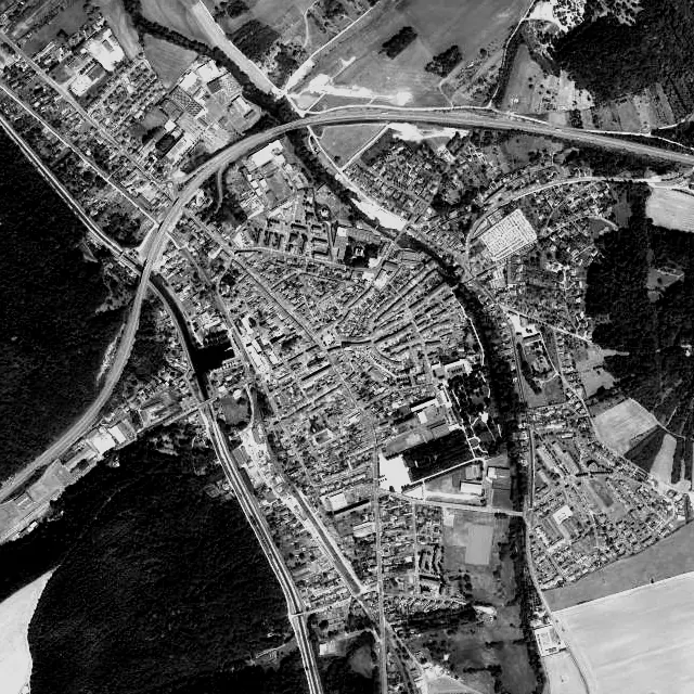 Vue aérienne de Ligny-en-Barrois
