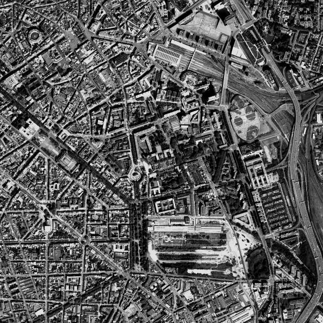 Vue aérienne de Lille