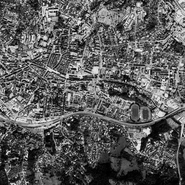 Vue aérienne de Lons-le-Saunier