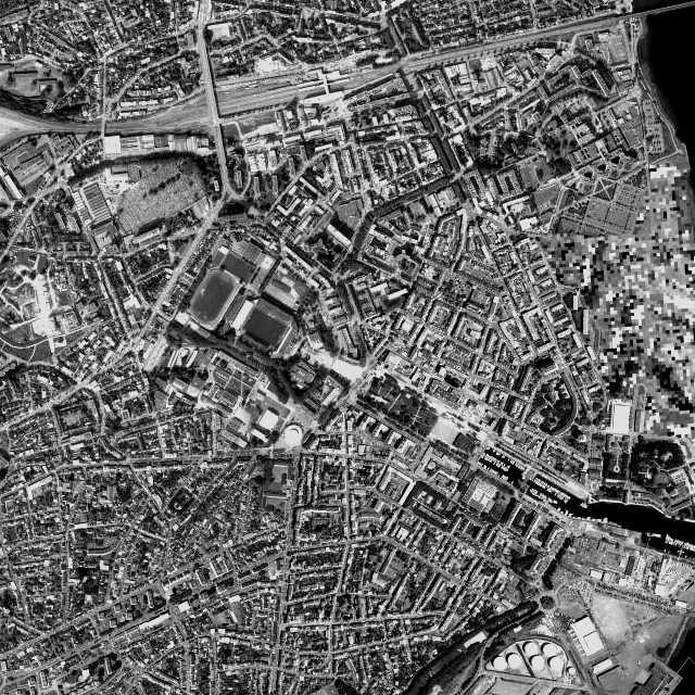 Vue aérienne de Lorient