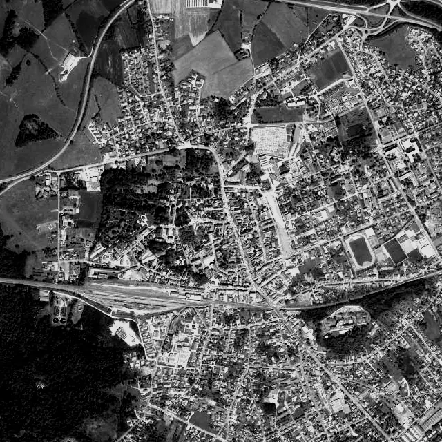 Vue aérienne de Lure