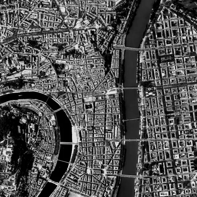 Vue aérienne de Lyon