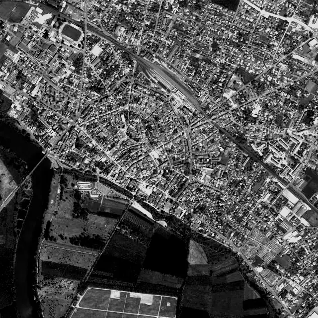 Vue aérienne de Marmande