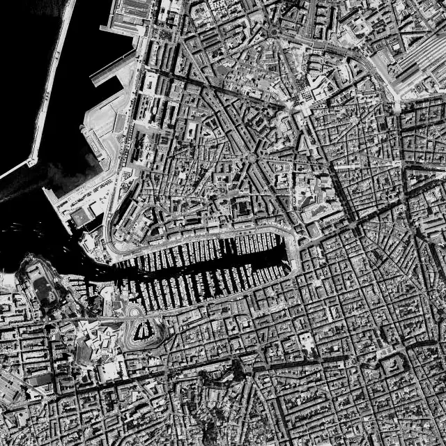 Vue aérienne de Marseille