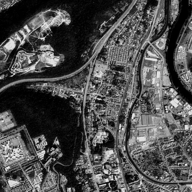 Vue aérienne de Maxéville