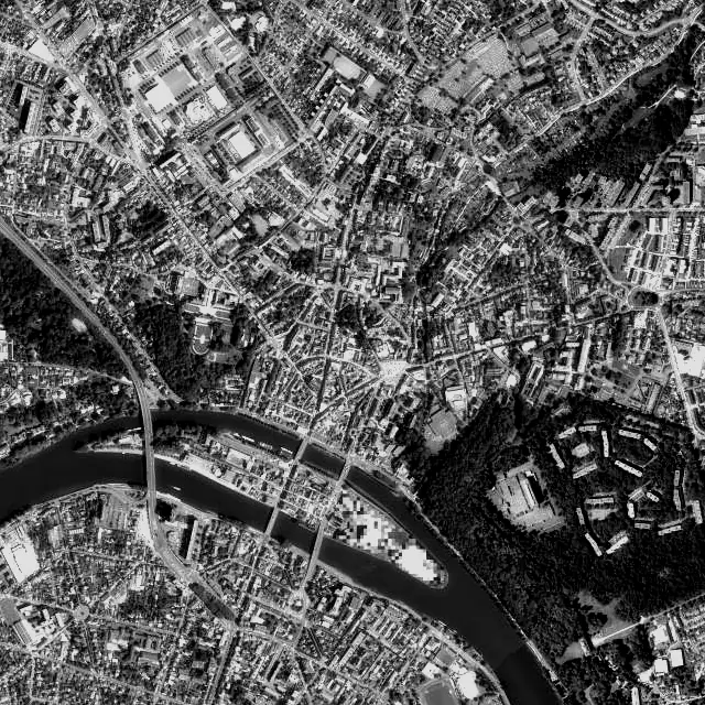 Vue aérienne de Melun