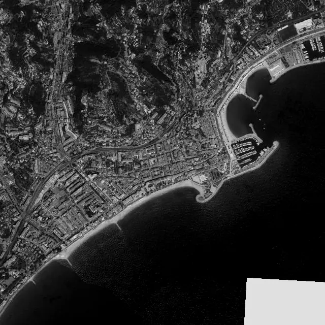 Vue aérienne de Menton