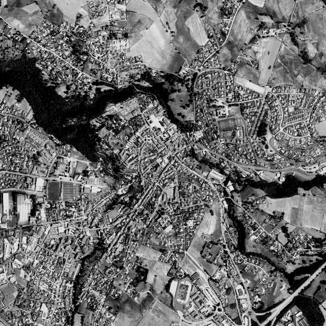 Vue aérienne de Monistrol-sur-Loire