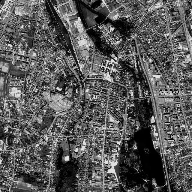 Vue aérienne de Montargis