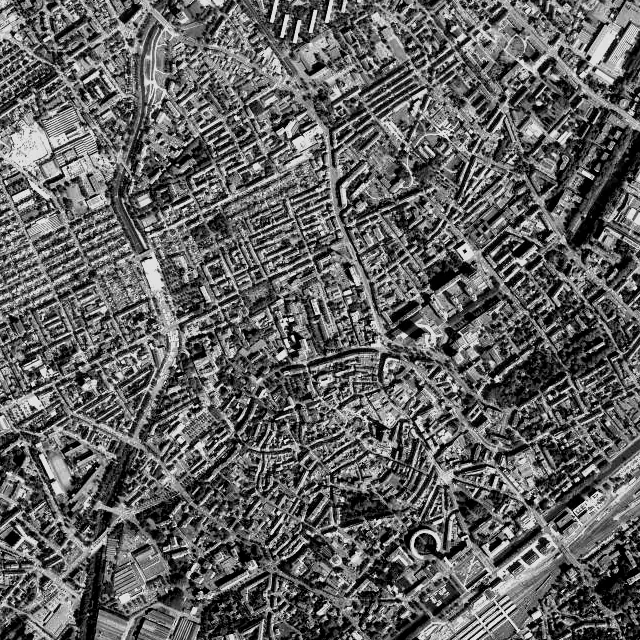 Vue aérienne de Mulhouse