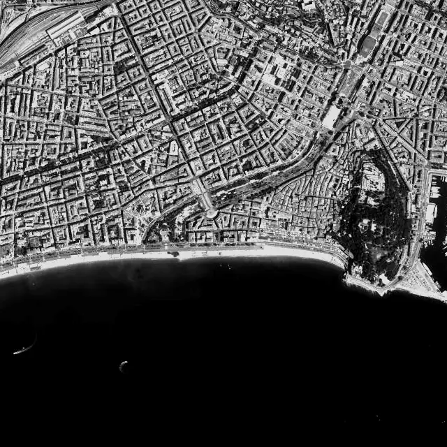 Vue aérienne de Nice