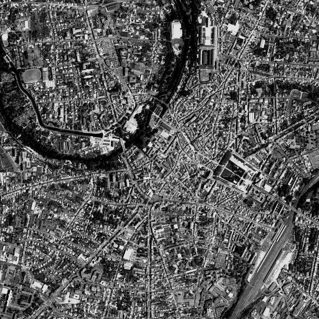 Vue aérienne de Niort