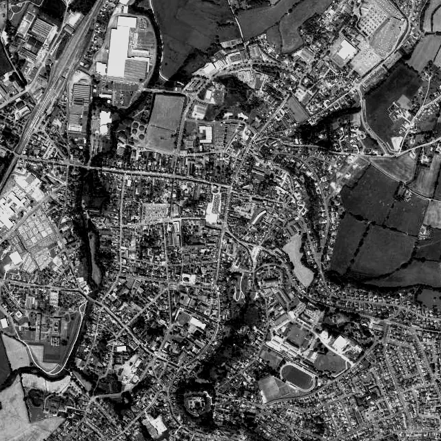 Vue aérienne de Nogent-le-Rotrou
