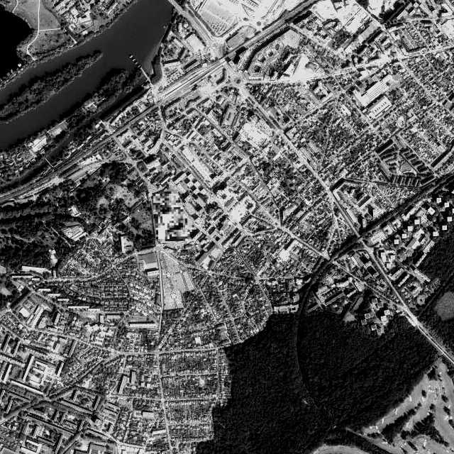Vue aérienne de Poissy